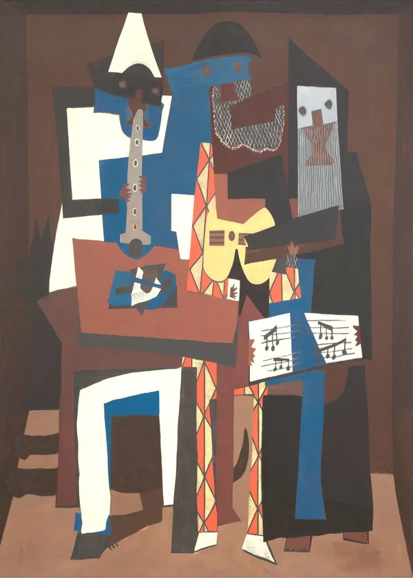 *Three_Musicians*_(1921),_A_Painting_by_Picasso,_Unframed_Canvas_Print,_Multicolor
