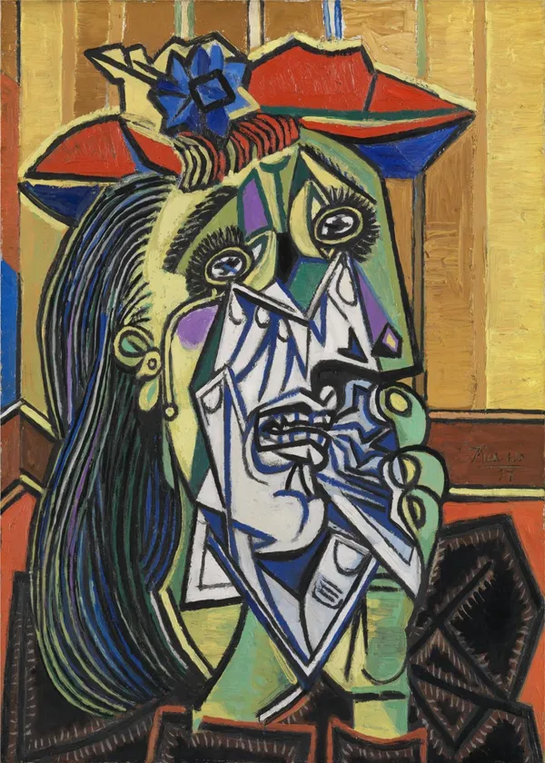 *The_Weeping_Woman*_(1937),_A_Painting_by_Picasso,_Unframed_Canvas_Print,_Multicolor