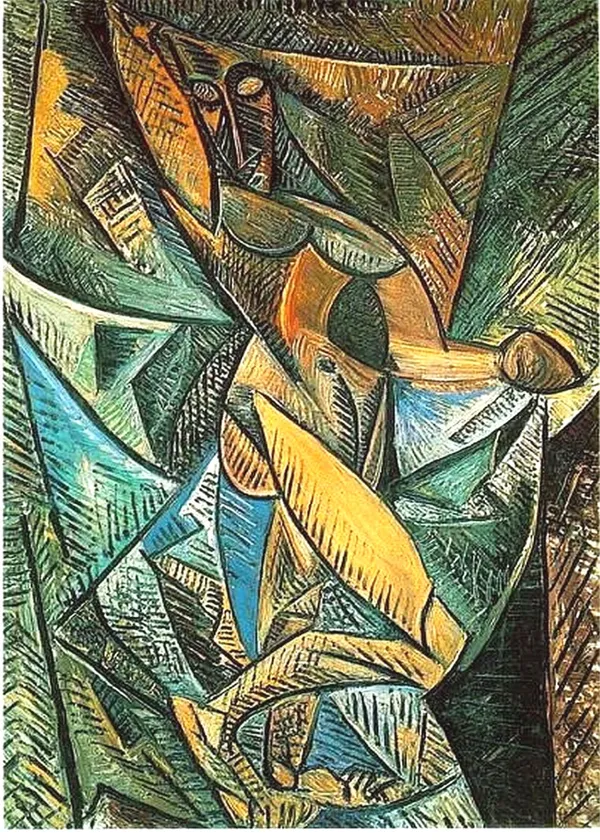 *Dance_with_Veils*_(1907),_A_Painting_by_Picasso,_Unframed_Canvas_Print,_Multicolor