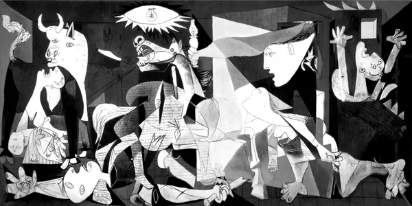 Guernica_(1937),_A_Painting_by_Picasso,_Unframed_Canvas_Print,_Multicolor
