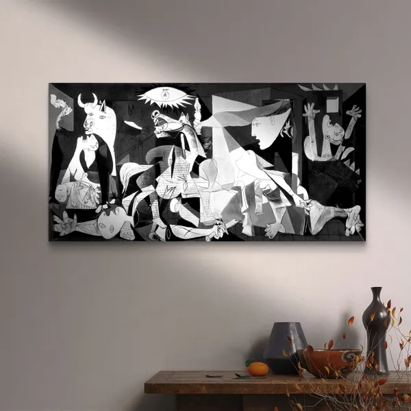 Guernica_(1937),_A_Painting_by_Picasso,_Unframed_Canvas_Print,_Multicolor