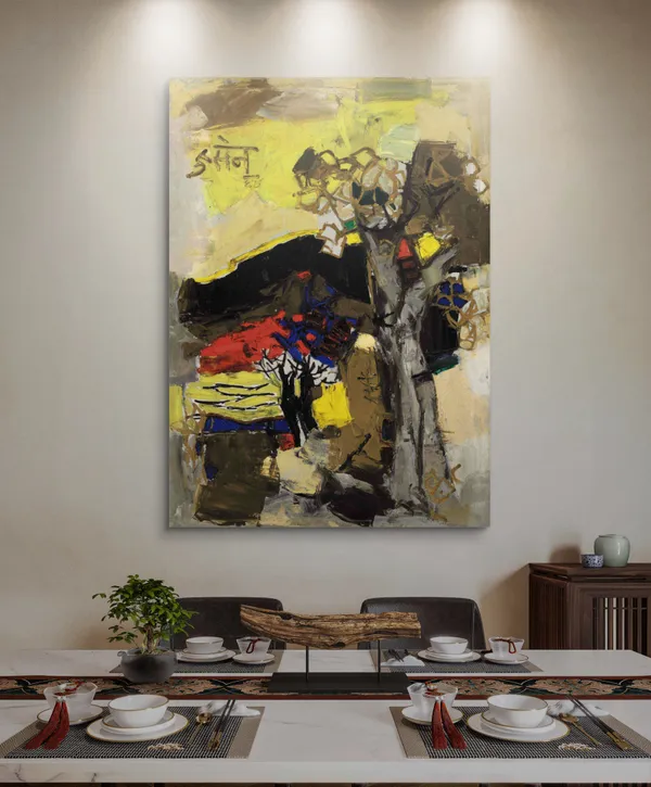 *Black_Hill*_(1964)-_M.F._Husain's_Painting,_Unframed_Canvas_Print,_Wall_Decor,_Multicolour