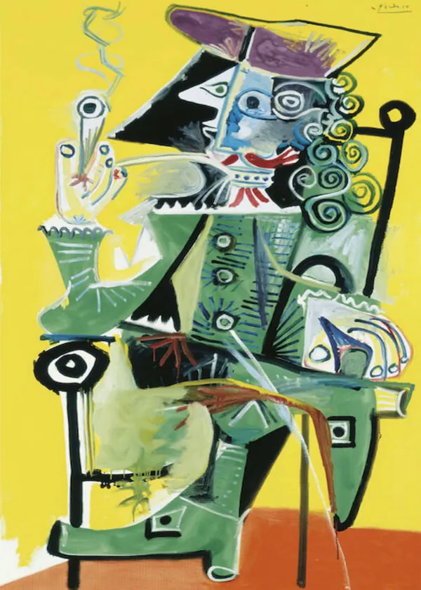 *Musketeer*_(1968),_A_Painting_by_Picasso,_Unframed_Canvas_Print,_Multicolor
