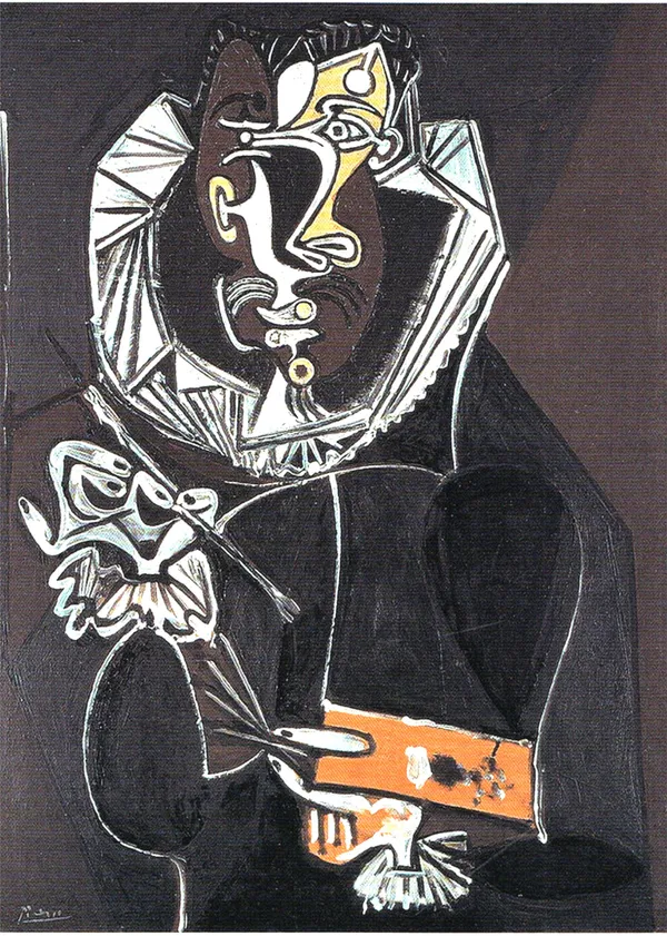 *Portrait_of_a_Painter*_(1950_),_A_Painting_by_Picasso,_Unframed_Canvas_Print,_Multicolor