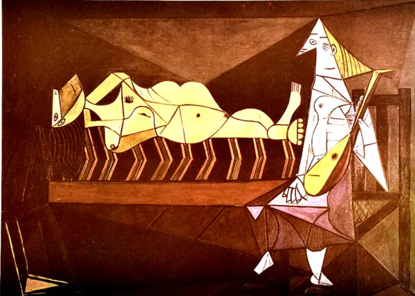 *Aubade*_(1942),_A_Painting_by_Picasso,_Unframed_Canvas_Print,_Multicolor