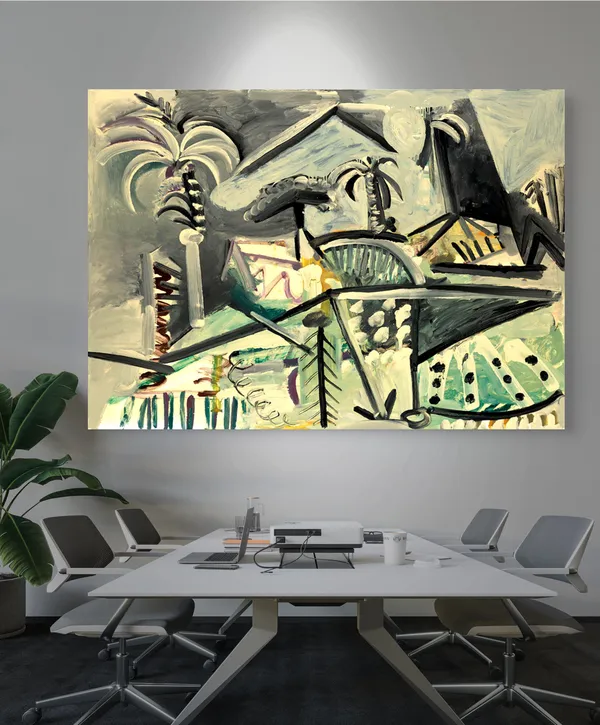 *Landscape*_(1972),_A_Painting_by_Picasso,_Unframed_Canvas_Print,_Multicolor