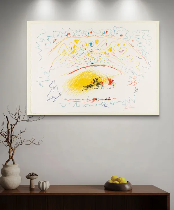 Bullfight_6,_A_Painting_by_Picasso,_Unframed_Canvas_Print,_Multicolor