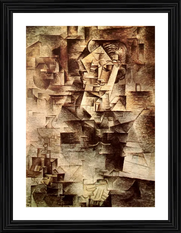 The_Accordionist_1911,_A_Painting_by_Pablo_Picasso,_Framed,_Wall_Decor,_Multicolor