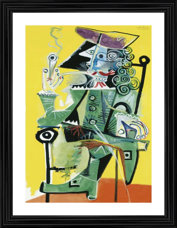 Musketeer_1968,_A_Painting_by_Pablo_Picasso,_Framed,_Wall_Decor,_Multicolor