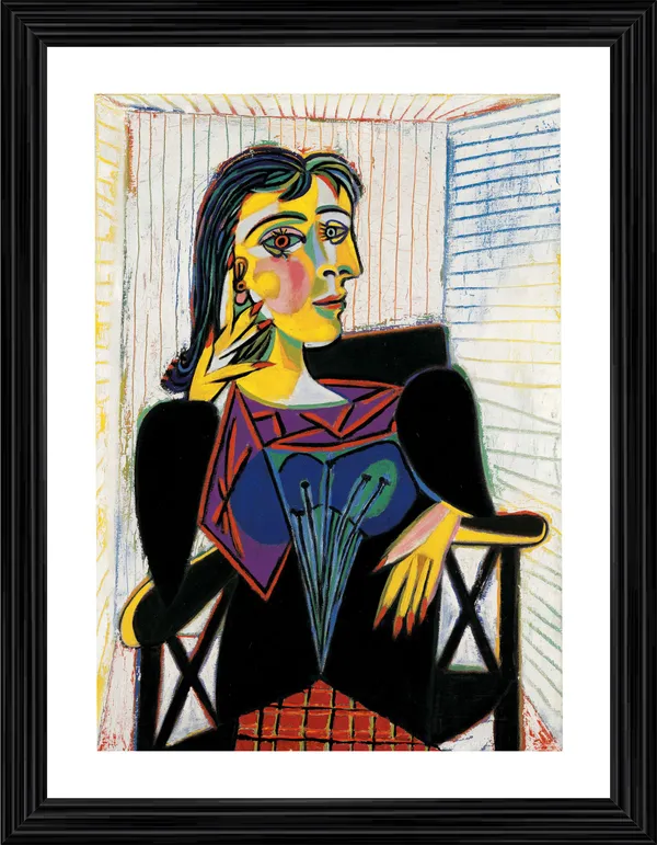 Portrait_of_Dora_Maar_1937_,_A_Painting_by_Pablo_Picasso,_Framed,_Wall_Decor,_Multicolor