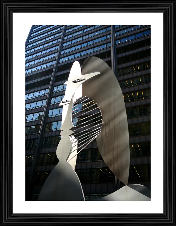 Chicago_Picasso_1964,_A_Painting_by_Pablo_Picasso,_Framed,_Wall_Decor,_Multicolor