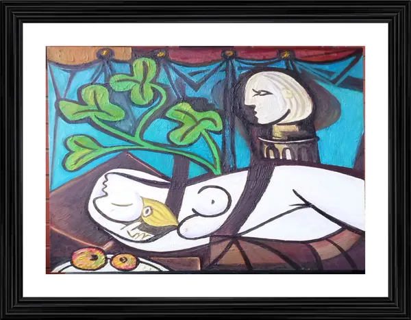 Nude_Green_Leaves_and_Bust_1932,_A_Painting_by_Pablo_Picasso,_Framed,_Wall_Decor,_Multicolor