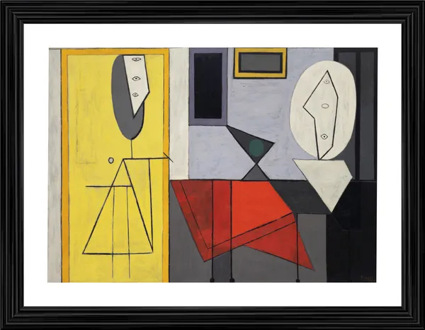The_Studio_1928,_A_Painting_by_Pablo_Picasso,_Framed,_Wall_Decor,_Multicolor