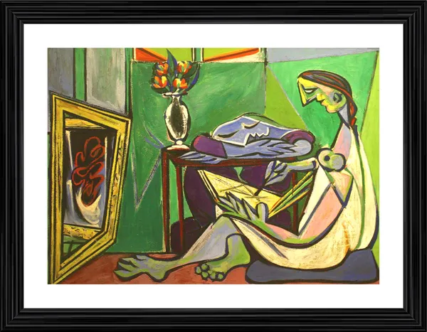 The_Muse_1935,_A_Painting_by_Pablo_Picasso,_Framed,_Wall_Decor,_Multicolor