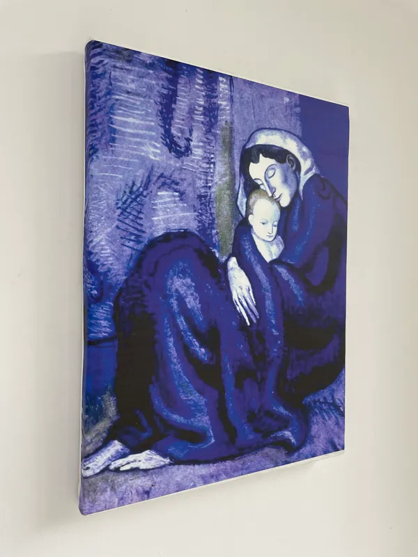 �Mother_and_Child_&_Child_with_A_Dove_,_Paintings_by_Pablo_Picasso,_Framed_Canvas,_Set_of_2,_Multicolor