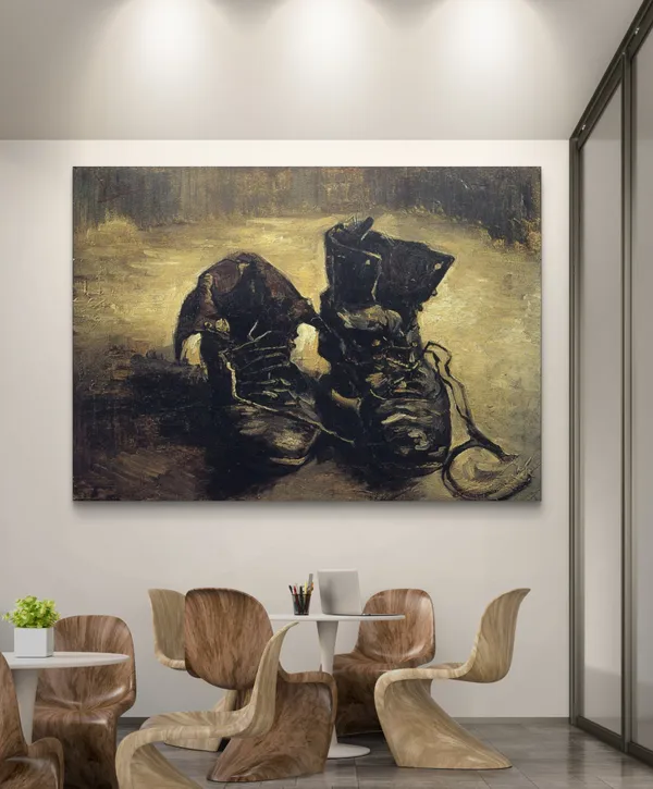 �Beach_at_Scheveningen_&_A_Pair_of_Shoes,_Framed,_Wall_D�cor,_Multicolor