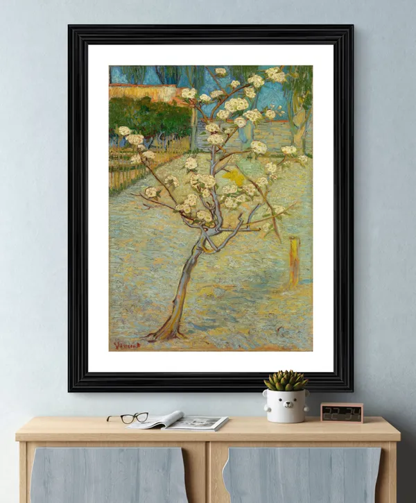 Small_Pear_Tree_in_Blossom_1888,_A_Painting_by_Van_Gogh,_Framed,_Wall_Decor,_Multicolor