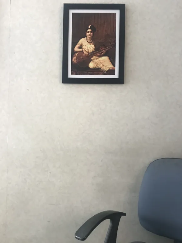 Musicians-_Malbar_Lady_&_Kadambari,_Raja_Ravi_Varma_Paintings,_Set_of_2,_Framed,_Multicolor