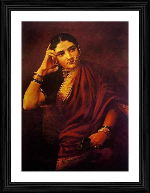 Maharashtrian_Woman_(1893),_A_Raja_Ravi_Varma_Painting,_Framed,_Wall_Decor,_Multicolor