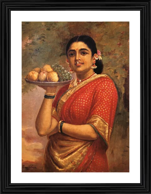 Maharashtrian_Woman_(1892),_A_Raja_Ravi_Varma_Painting,_Framed,_Wall_Decor,_Multicolor