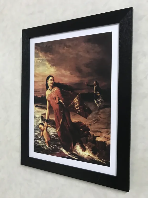 Ganga_and_Shantanu_(1890),_A_Raja_Ravi_Varma_Painting,_Framed,_Wall_Decor,_Multicolor