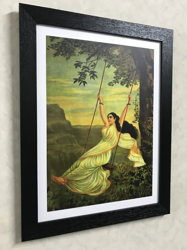 Mohini_on_a_Swing,_1894,_A_Raja_Ravi_Varma_Painting,_Framed,_Wall_Decor,_Multicolor