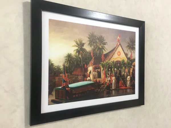 Travancore_King_meets_British_officials,_1880,_A_Raja_Ravi_Varma_Painting,_Framed,_Multicolor