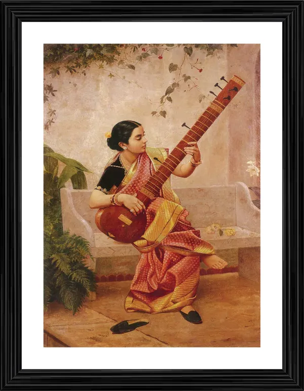 Kadambari_(1890),_A_Raja_Ravi_Varma_Painting,_Framed,_Wall_Decor,_Multicolor