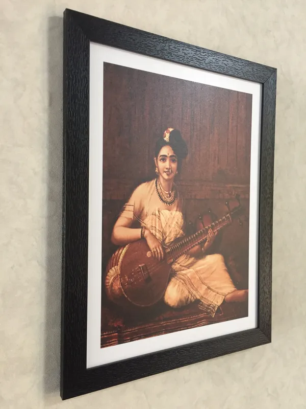 Malabar_Lady_with_Veena,_1900,_A_Raja_Ravi_Varma_Painting,_Framed,_Wall_Decor,_Multicolor