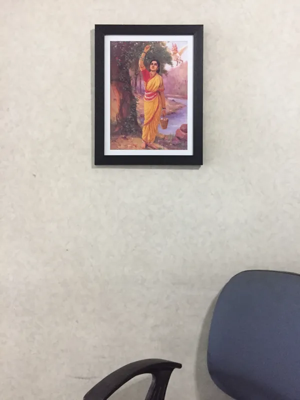 Ahalya_in_Upvan,_1900,_A_Raja_Ravi_Varma_Painting,_Framed,_Wall_Decor,_Multicolor