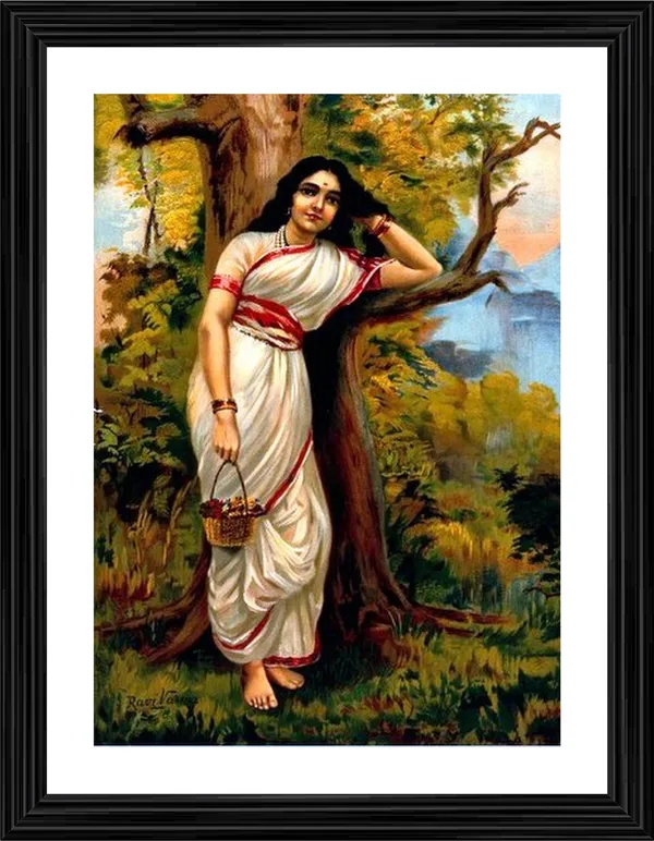 Ahalya_(Ahilya)_(1900),_A_Raja_Ravi_Varma_Painting,_Framed,_Wall_Decor,_Multicolor