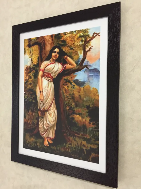 Ahalya_(Ahilya)_(1900),_A_Raja_Ravi_Varma_Painting,_Framed,_Wall_Decor,_Multicolor