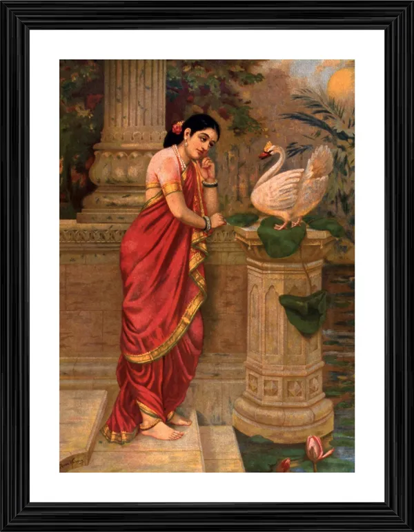 Hansa-Damayanti,_1899,_A_Raja_Ravi_Varma_Painting,_Framed,_Wall_Decor,_Multicolor