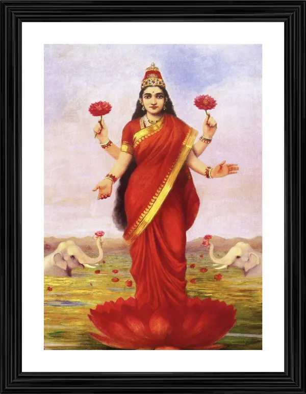 Lakshmi,_1896,_A_Raja_Ravi_Varma_Painting,_Framed,_Wall_Decor,_Multicolor