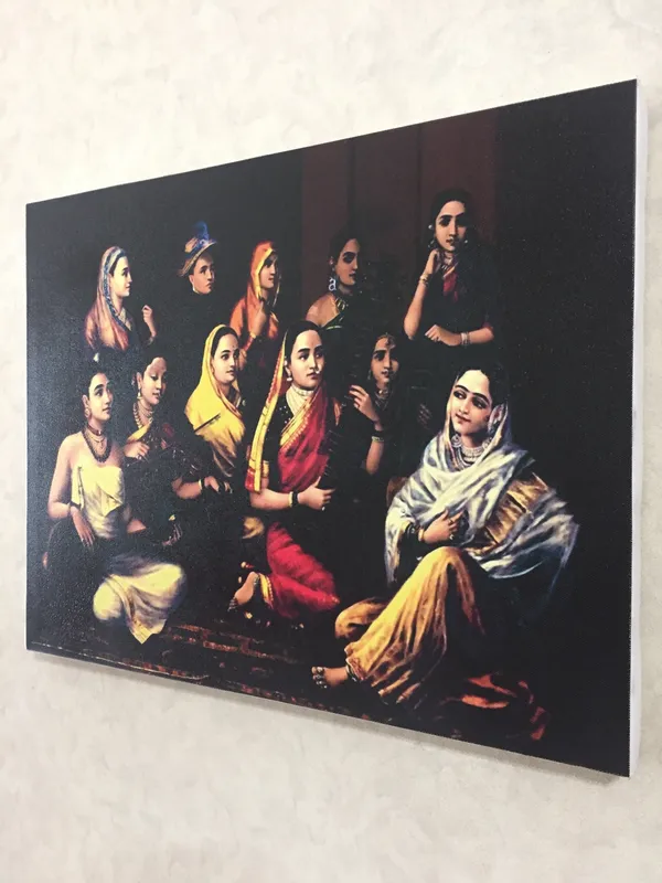 Galaxy_of_Musicians,_1889,_A_Raja_Ravi_Varma_Painting,_Framed_Canvas,_Wall_Decor,_Multicolor