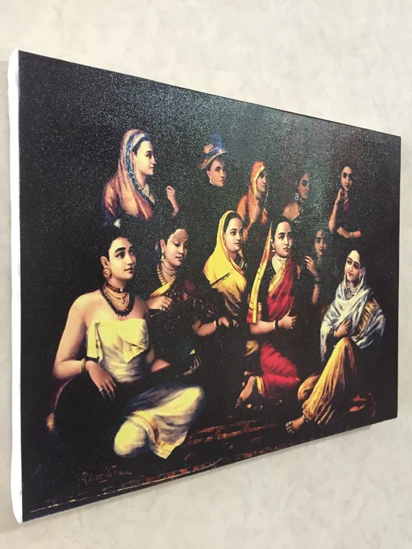 Galaxy_of_Musicians,_1889,_A_Raja_Ravi_Varma_Painting,_Framed_Canvas,_Wall_Decor,_Multicolor