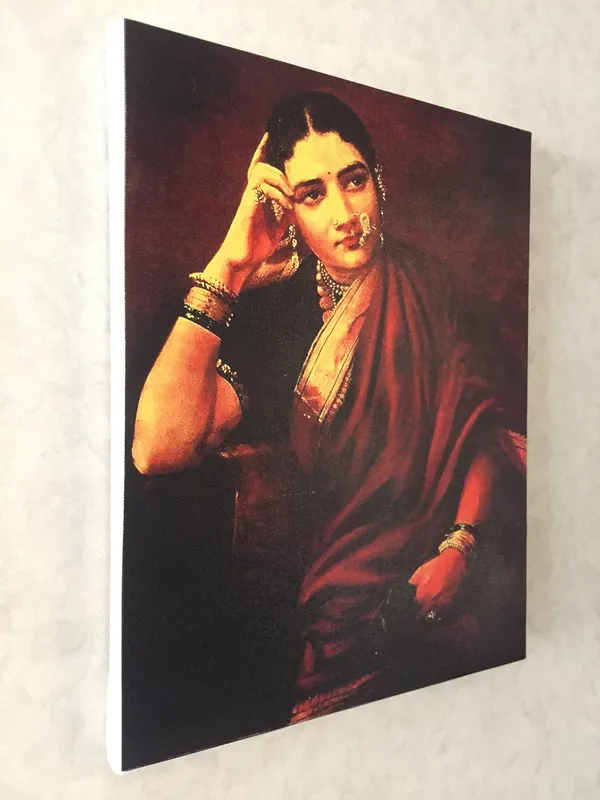 Maharashtrian_Woman,_1893,_A_Raja_Ravi_Varma_Painting,_Framed_Canvas,_Wall_Decor,_Multicolor