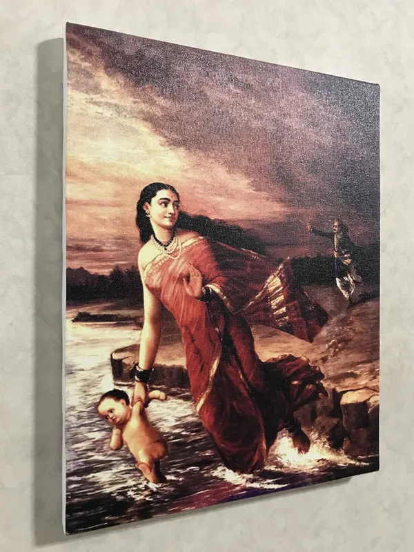 Ganga_and_Shantanu,_1890,_A_Raja_Ravi_Varma_Painting,_Framed_Canvas,_Wall_Decor,_Multicolor