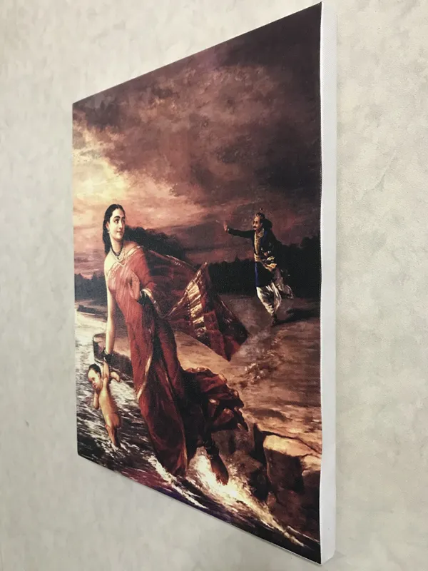 Ganga_and_Shantanu,_1890,_A_Raja_Ravi_Varma_Painting,_Framed_Canvas,_Wall_Decor,_Multicolor