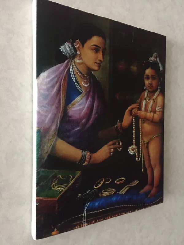 Yashoda_&_Bal-Krishna_with_Ornaments,_1879,_A_Raja_Ravi_Varma_Painting,_Framed_Canvas,_Multicolor