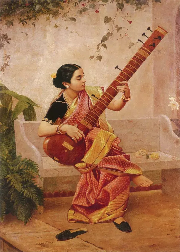 Kadambari_(1890),_A_Raja_Ravi_Varma_Painting,_Unframed_Canvas_Print,_Multicolor