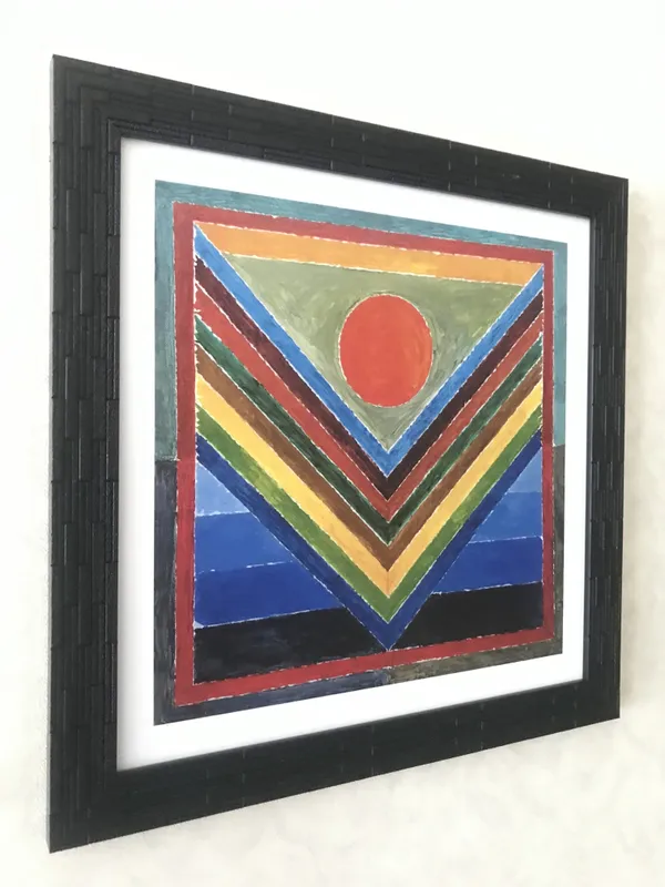 Panchtatva_(Five_Elements)-_Paintings_by_S._H._Raza,_Wall_Decor,_Framed,_Set_of_2-_15"x15"_each,_Multicolor
