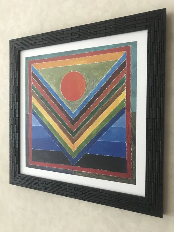 Panchtatva_(Five_Elements)-_Paintings_by_S._H._Raza,_Wall_Decor,_Framed,_Set_of_2-_15"x15"_each,_Multicolor