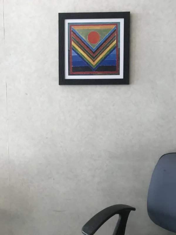 Panchtatva_(Five_Elements)-_Paintings_by_S._H._Raza,_Wall_Decor,_Framed,_Set_of_2-_15"x15"_each,_Multicolor