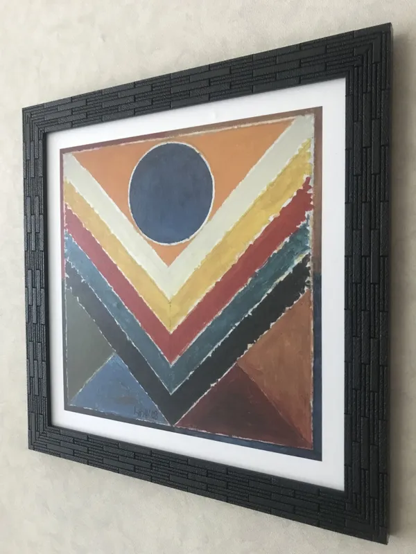 Panchtatva_(Five_Elements)-_Paintings_by_S._H._Raza,_Wall_Decor,_Framed,_Set_of_2-_15"x15"_each,_Multicolor