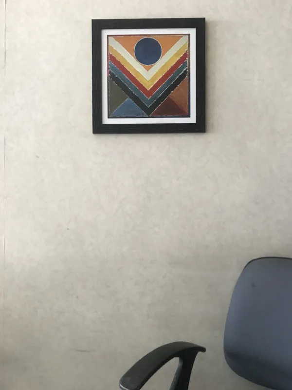 Panchtatva_(Five_Elements)-_Paintings_by_S._H._Raza,_Wall_Decor,_Framed,_Set_of_2-_15"x15"_each,_Multicolor