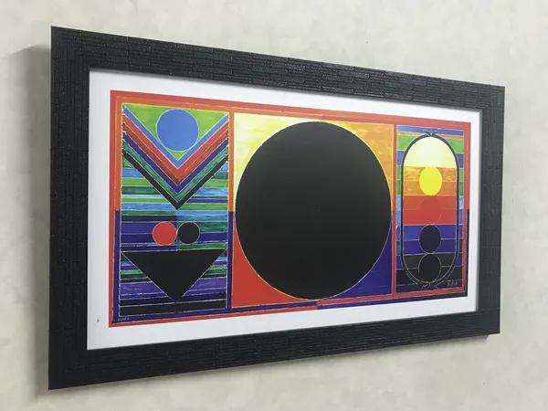 Surya_Namaskar-_Paintings_by_S._H._Raza,_Wall_Decor,_Framed,_Set_of_2,_Multicolor