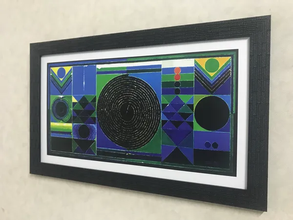 Kundalini_(The_Spiritual_Power)-_Paintings_by_S._H._Raza,_Wall_Decor,_Framed,_Set_of_2,_Multicolor