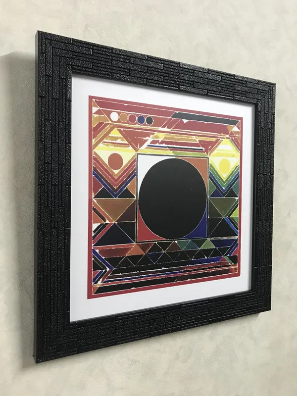 Bindu_Series-_Surya_Namaskar-__Paintings_by_S._H._Raza,_Wall_Decor,_Framed,_Set_of_3-_12"x12"_each,_Multicolor