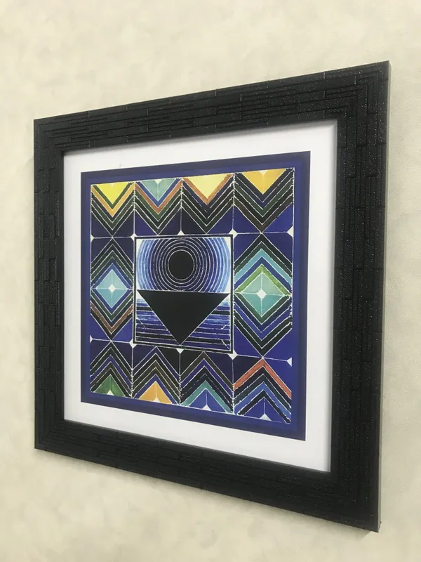 Pratikriti_(The_Reflection)-__Paintings_by_S._H._Raza,_Wall_Decor,_Framed,_Set_of_4-_12"x12"_each,_Multicolor